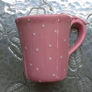 Susan G. Komen Breast Cancer Foundation Pink & White Polka Dot Coffee Mug